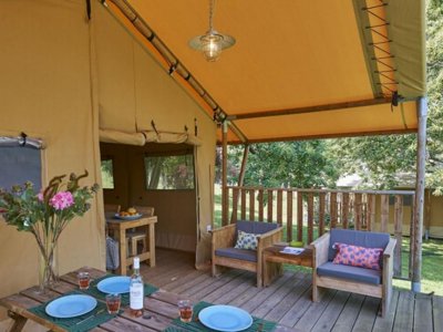 tente en toile et bois - Village De Montmarsis photo 7