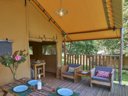 tente en toile et bois - camping Village De Montmarsis photo 7