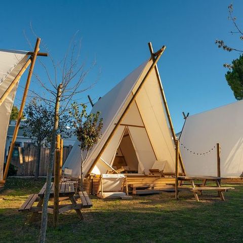 tente toile et bois - Kampaoh Lago De Arcos photo 2