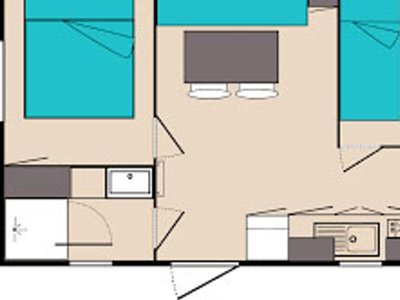 Cliquez pour découvrir toutes les photos de l'HÉBERGEMENT ! mobil-home - Dordogne Les Cinq Châteaux photo 2