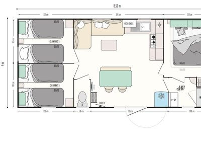 Cliquez pour découvrir toutes les photos de l'HÉBERGEMENT ! mobil-home - Dordogne Les Cinq Châteaux photo 2