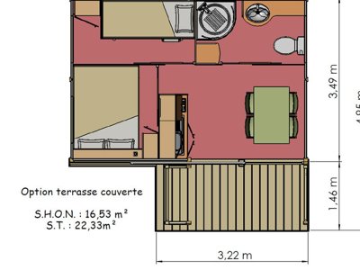 Cliquez pour découvrir toutes les photos de l'HÉBERGEMENT ! bungalow - Dal Pino photo 2